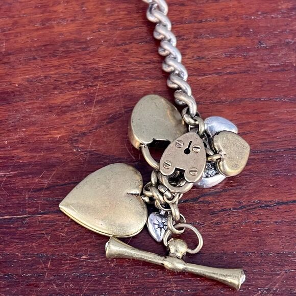 Y2k Fossil Charm Necklace Skeleton Key - Picture 4 of 10